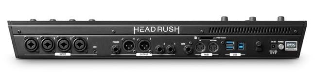 HeadRush Looperboard I:O panel posterior