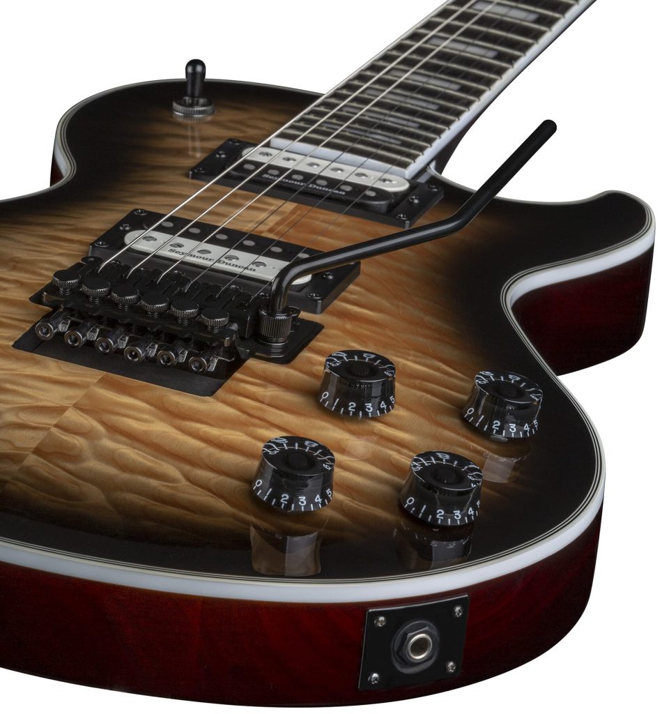 Dean Guitars Thoroughbred Select Floyd Quilt Maple Natural Black Burst