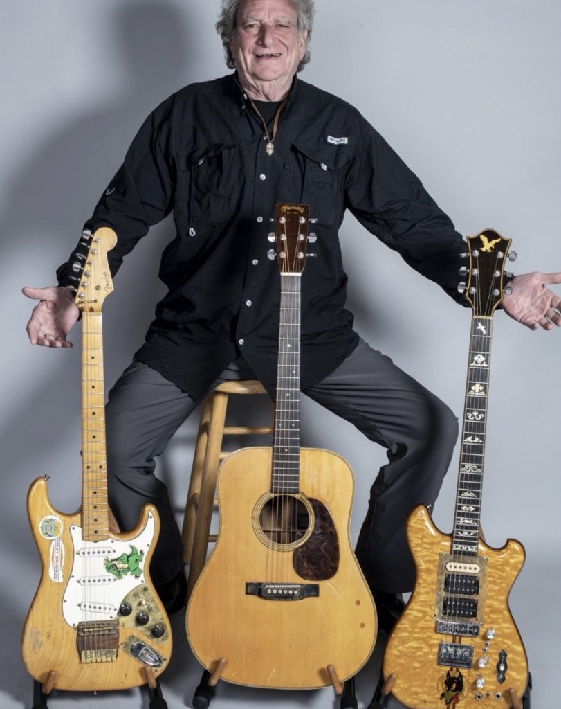 Big Steve Parish con las guitarras originales de Jerry