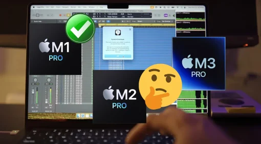 Apple M1 pro, M2 pro y M3 pro - rendimiento en DAW