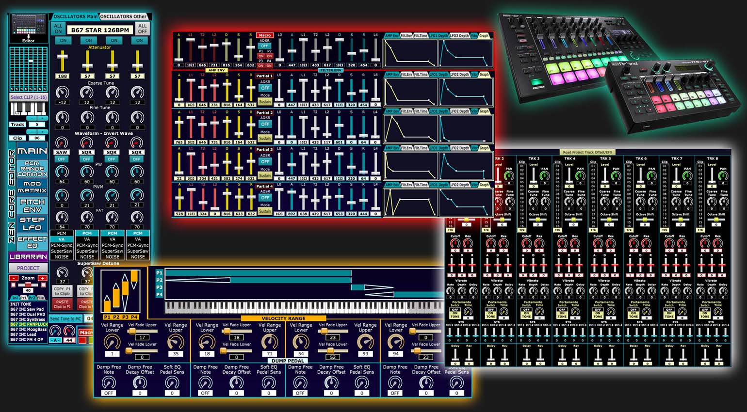 Nuevo editor no oficial para Roland MC-101 y MC-707: ¡más vidilla