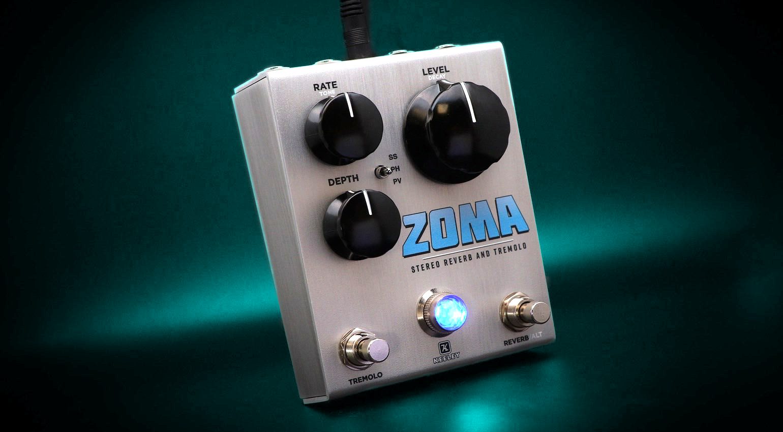 El Keeley Zoma combina reverb y trémolo en un vibrante pedal