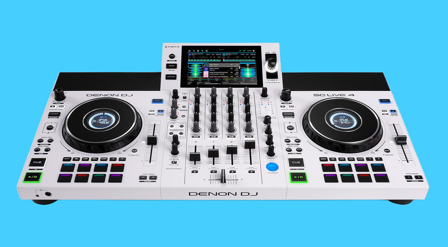 Denon DJ SC LIVE 4 WHITE: el controlador para DJs autónomo ahora