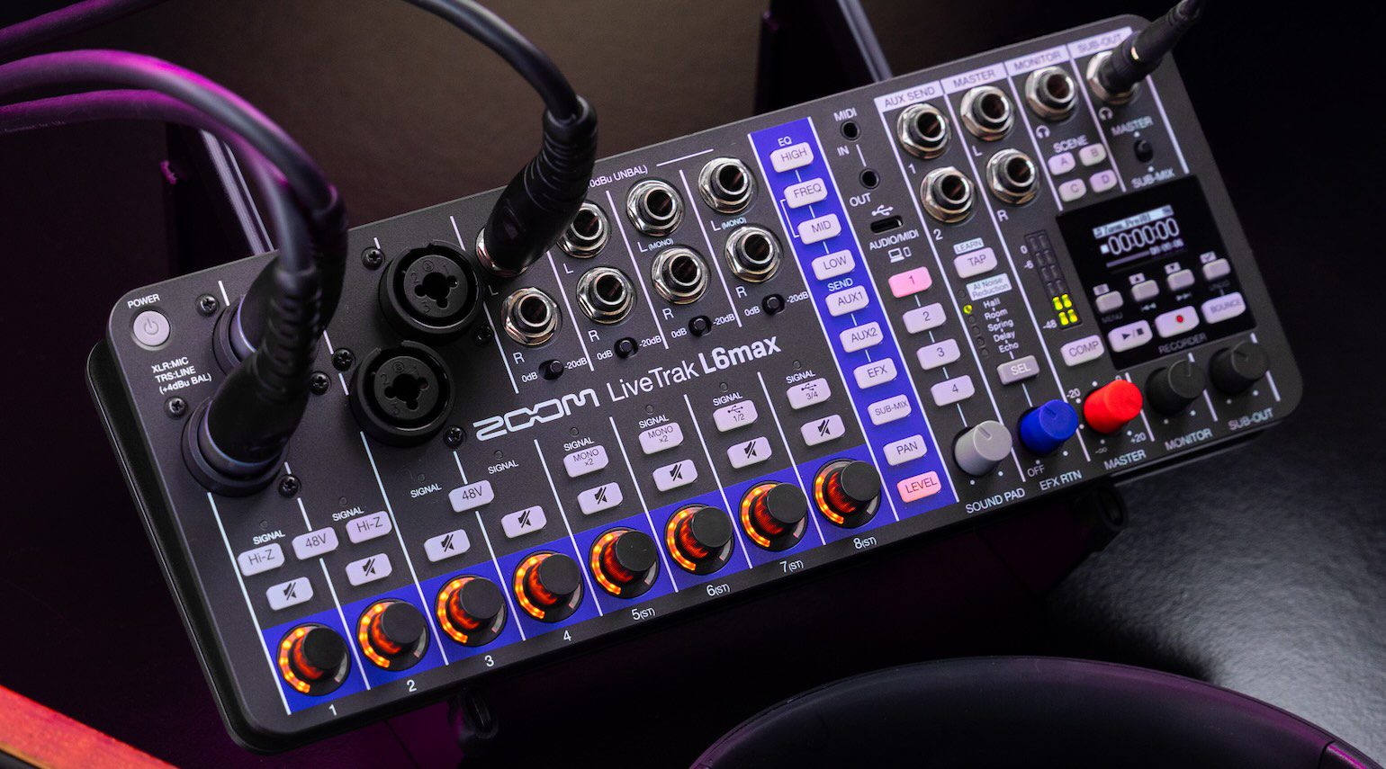 Zoom LiveTrak L6max: un mezclador portátil difícil de batir